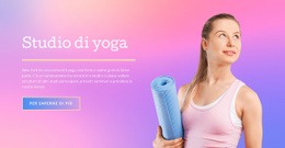 Generatore Di Siti Web Pronto All'Uso Per Centro Salute Yoga