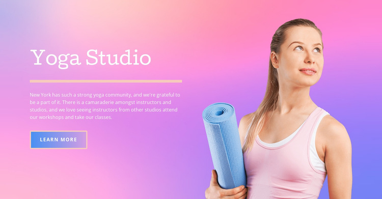 Yoga gezondheidscentrum Website Builder-sjablonen