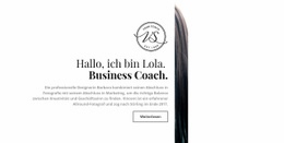 Professioneller Business Coach - Site-Vorlage