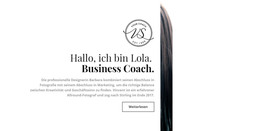 Site-Design Für Professioneller Business Coach