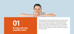 We Create Compelling Content - HTML Web Template