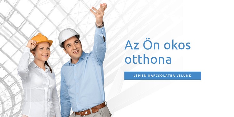 Egyedi otthonépítés Weboldal sablon