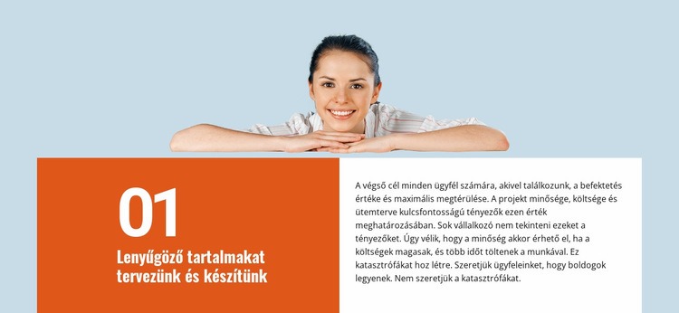 Lenyűgöző tartalmat készítünk Weboldal tervezés