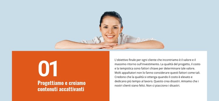 Creiamo contenuti accattivanti Modello CSS