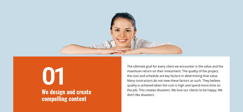 We create compelling content Wix Template Alternative