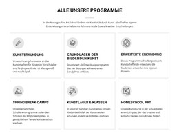 Alle Kunstprogramme Für Kinder - HTML-Vorlagen-Download