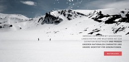 Winteraktivitäten - Website-Design