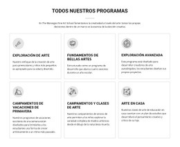 Todos Los Programas De Arte Para Niños - Creador De Sitios Web Profesional Personalizable