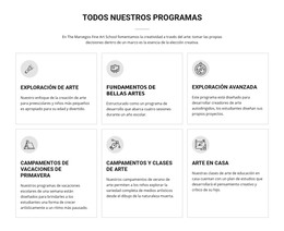 Todos Los Programas De Arte Para Niños - Descarga De Plantilla HTML