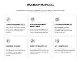 Tous Les Programmes Artistiques Pour Les Enfants - Conception De Site Moderne