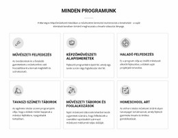 Minden Művészeti Program Gyerekeknek – Többcélú Kreatív Sablon