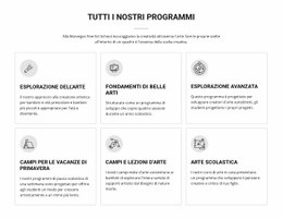 Tutti I Programmi Artistici Per Bambini - Modello HTML5 Multiuso Creativo