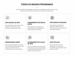 Todos Os Programas De Arte Para Crianças - Construtor De Sites Profissionais Personalizáveis