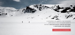 Atividades De Inverno - Design Do Site