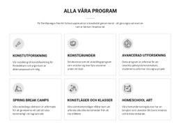 Alla Konstprogram För Barn - Nedladdning Av HTML-Mall