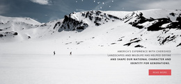 Multipurpose Web Page Design For Winter Activities