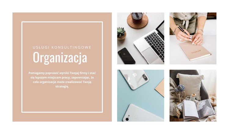 Organizacja biznesowa Szablon CSS