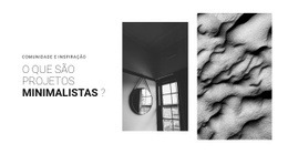 Texturas Naturais No Interior - Tema WordPress Responsivo