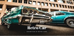 Page Website For Old Retro Cars