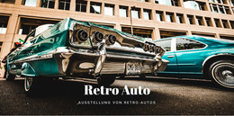 Alte Retro-Autos - Responsive Website