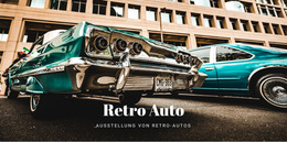 Benutzerdefinierte Schriftarten, Farben Und Grafiken Für Alte Retro-Autos