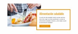 Diseñador De Sitios Web Para Cena Fácil Y Saludable