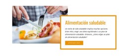 Cena Fácil Y Saludable: Página De Destino Adaptable