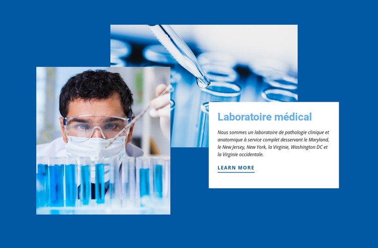 Laboratoire clinique Modèles de constructeur de sites Web