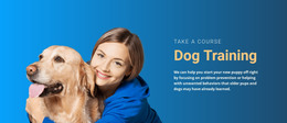 Every Dog Needs Training - HTML Page Template