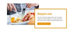 Progettazione Del Sito Web Per Cena Sana E Facile
