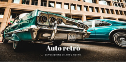 Vecchie Auto Retrò - Modello Di Pagina HTML