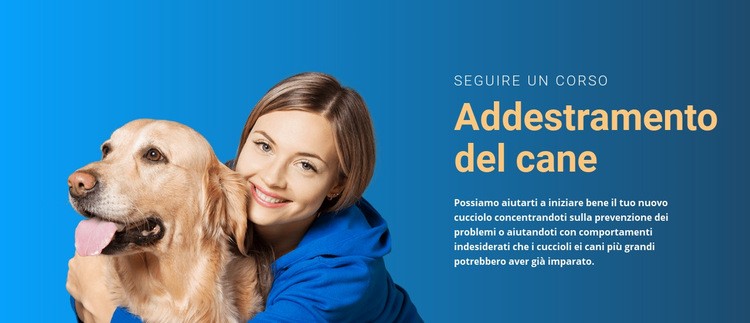 Ogni cane ha bisogno di addestramento Modello HTML5