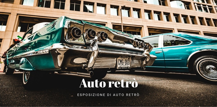 Vecchie auto retrò Modello