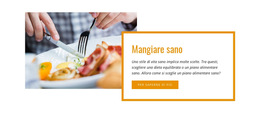 Cena Sana E Facile - Modello Di Sito Web Semplice