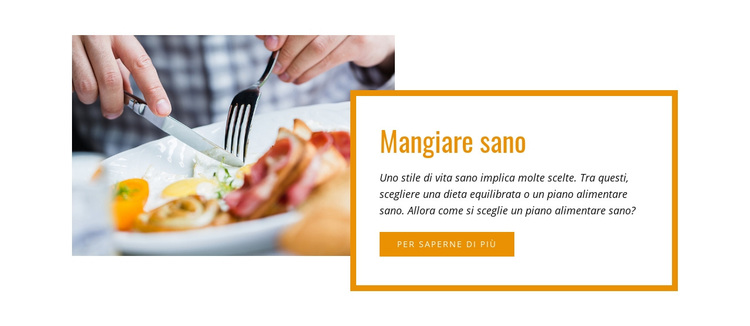 Cena sana e facile Tema WordPress