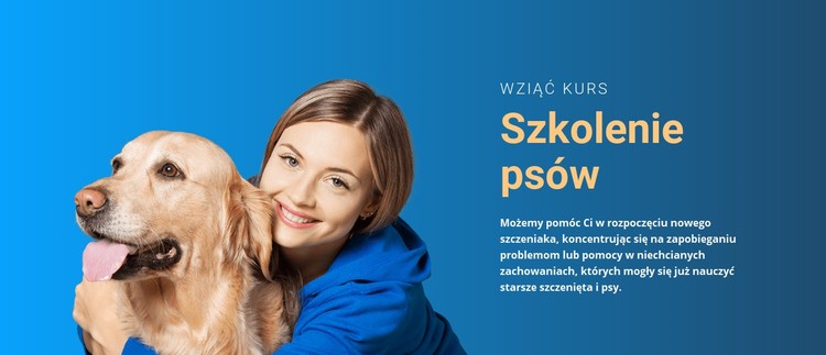 Każdy pies potrzebuje szkolenia Szablon CSS