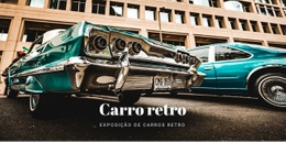 Carros Antigos Retro - Funcionalidade Construtor De Sites