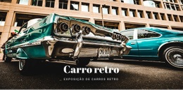 Carros Antigos Retro - HTML Website Builder