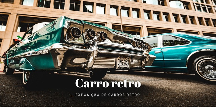 Carros Antigos Retro Design do site