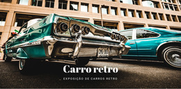 Carros Antigos Retro - Modelo Joomla Responsivo