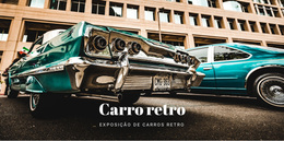 Carros Antigos Retro - Melhor Tema WordPress Gratuito