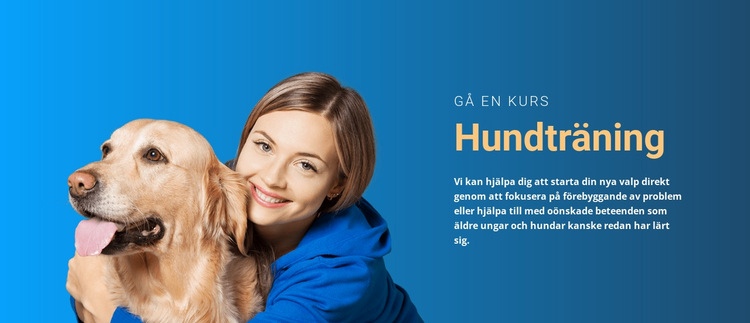 Varje hund behöver träning CSS -mall