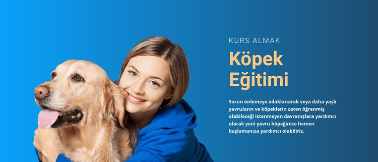 Her köpeğin eğitime ihtiyacı vardır CSS Şablonu