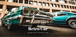Old Retro Cars - Ecommerce Landing Page