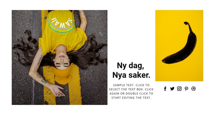 Nya saker idag HTML-mall