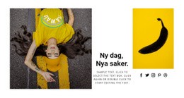 Nya Saker Idag - Målsidesmall