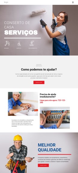 Reparação E Construção De Casas Responsive Wordpress Theme