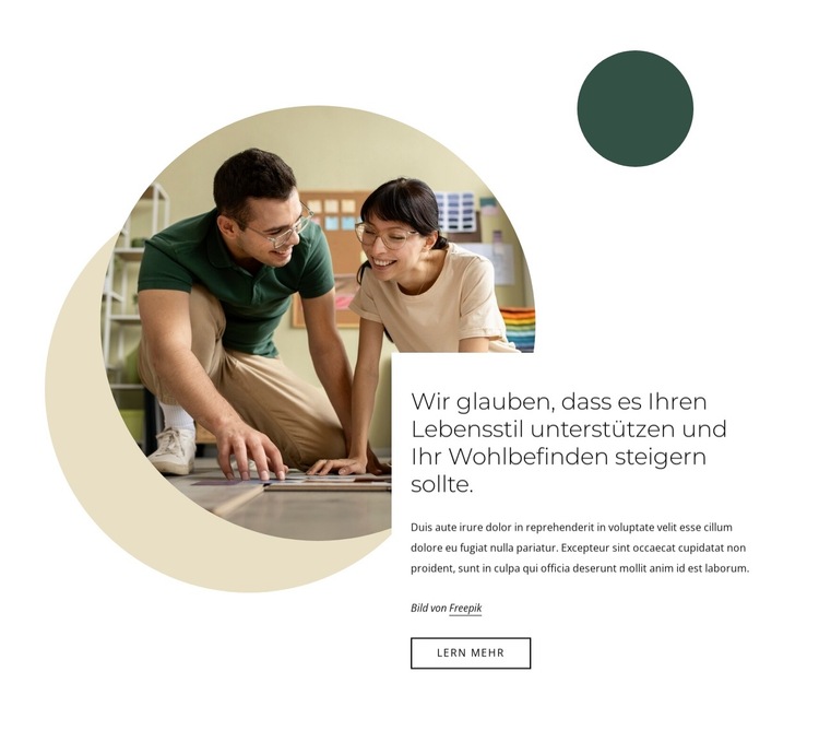 Verwandeln Sie Ideen in die Realität Website-Vorlage