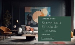 Bienvenido Al Estudio De Diseño De Interiores.: Maqueta De Sitio Web Sencilla