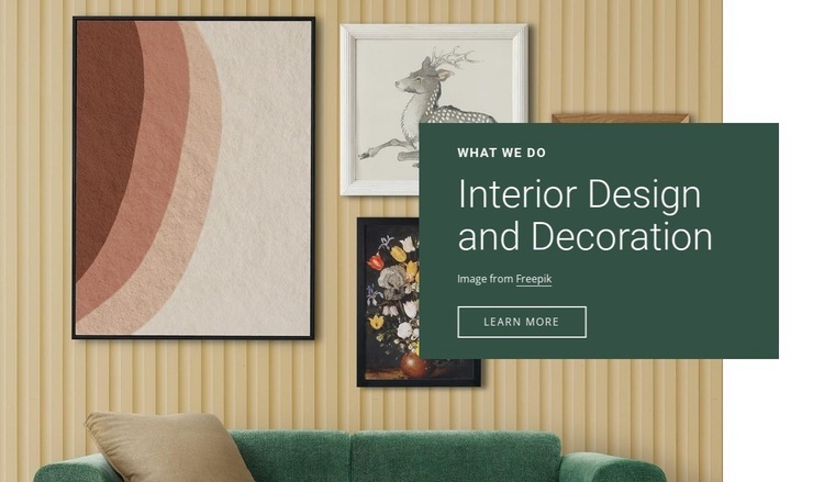 Curate your perfect home Homepage Design